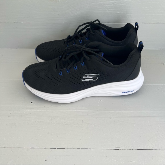 Skechers Men's Air CooledVapor Foam Sz 11 Sneakers Black Walking